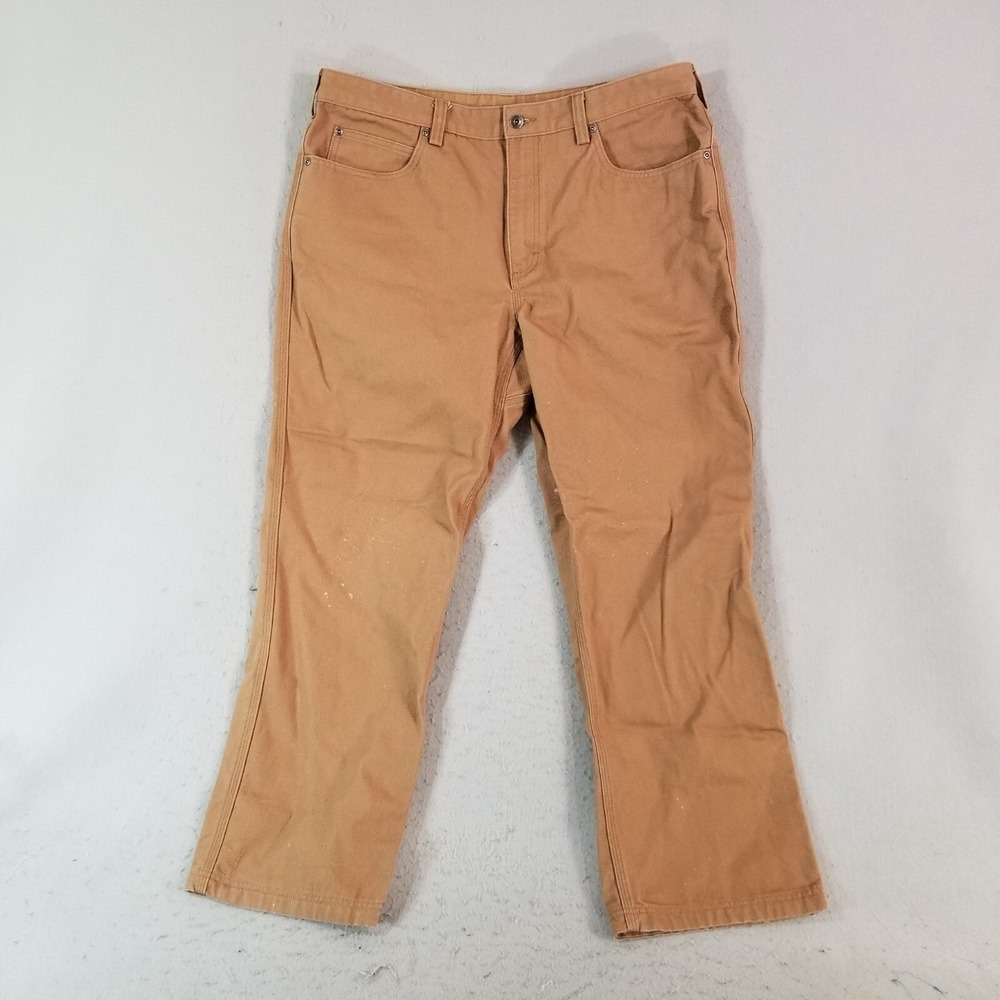 Duluth Trading Co jeans men's 38x30 Brown heavy duty Workwear pants